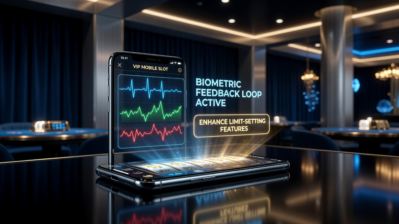 Dashboard view showing real-time biometric trends linked to wager limits