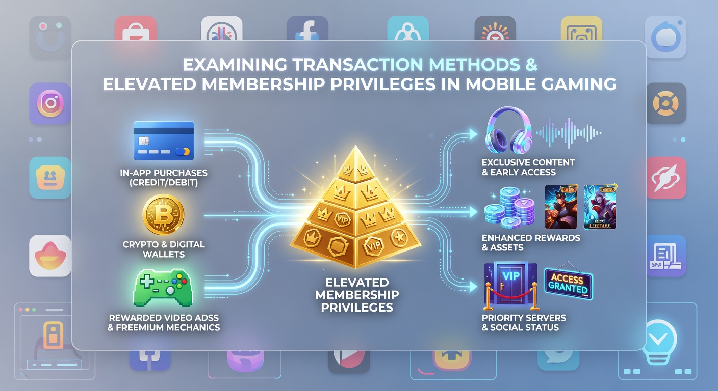 Mobile gaming interface showing various payment options and VIP membership tiers on a smartphone screen